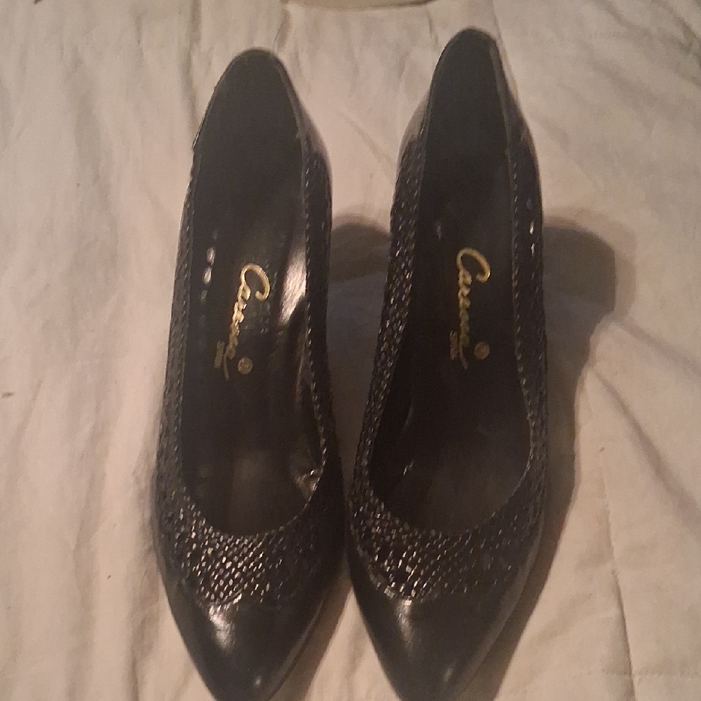 Caressa Black Heels by Casanova